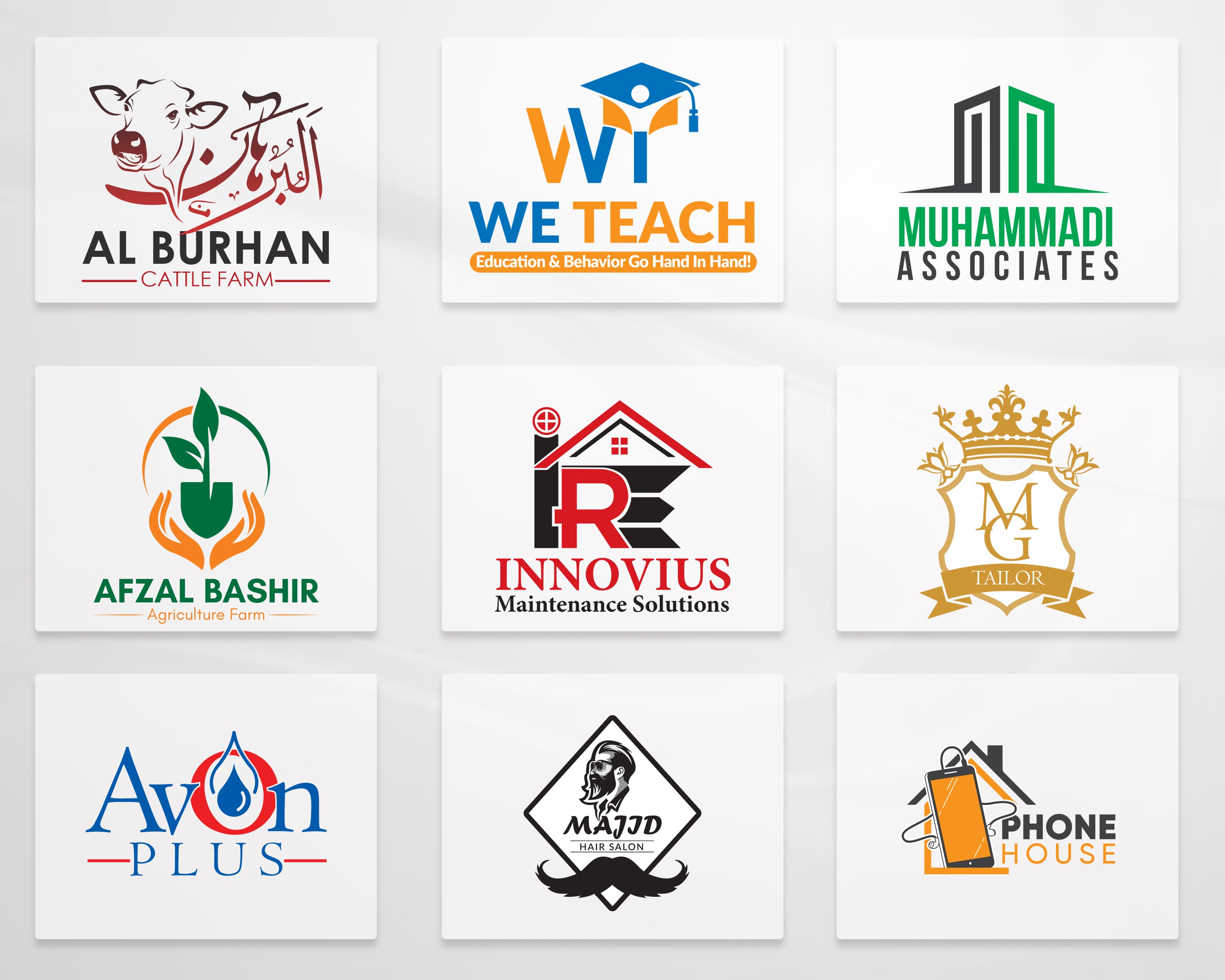 Modern logo design Lahore creative branding example 2026