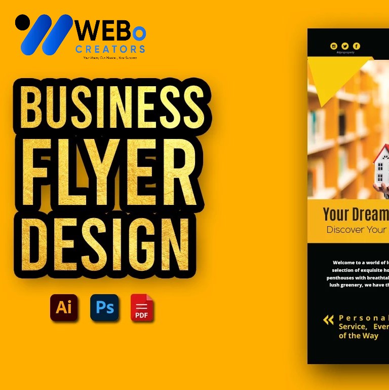 Creative Flyer Design for Moving Company in Lahore | Flyer for Removals Services